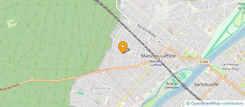 localisation de l'entreprise MADAME MARIE-LAURE LE PECHEUR à MAISONS-LAFFITTE