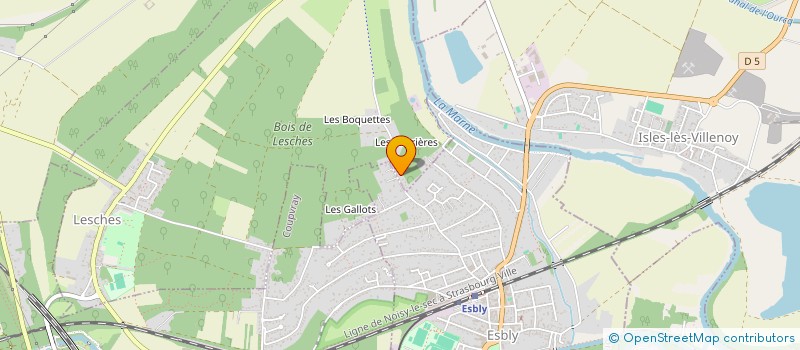 localisation de l'entreprise MADAME MARIE LAURE LEGRAND  LESCHES