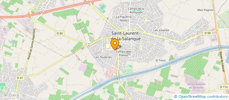 localisation de l'entreprise MADAME MARIE LAURE LEMORT à SAINT-LAURENT-DE-LA-SALANQUE