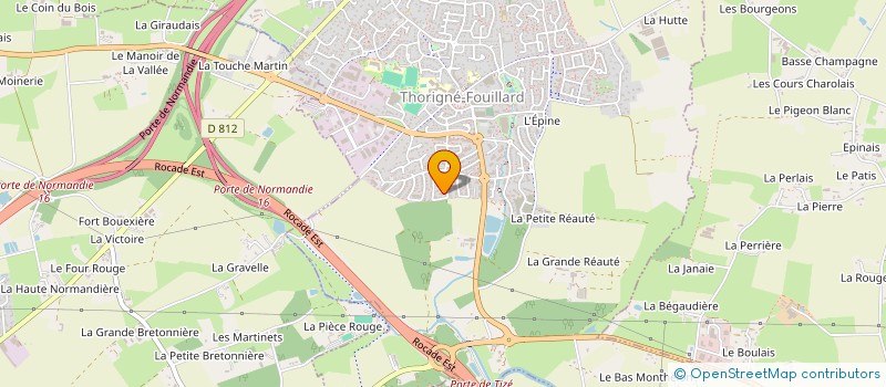 localisation de l'entreprise MADAME MARIE LAURE LOUIS à THORIGNE-FOUILLARD