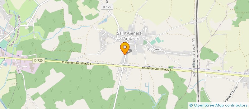 localisation de l'entreprise MADAME MARIE-LAURE MAILLARD  SAINT-GENEST-D'AMBIERE