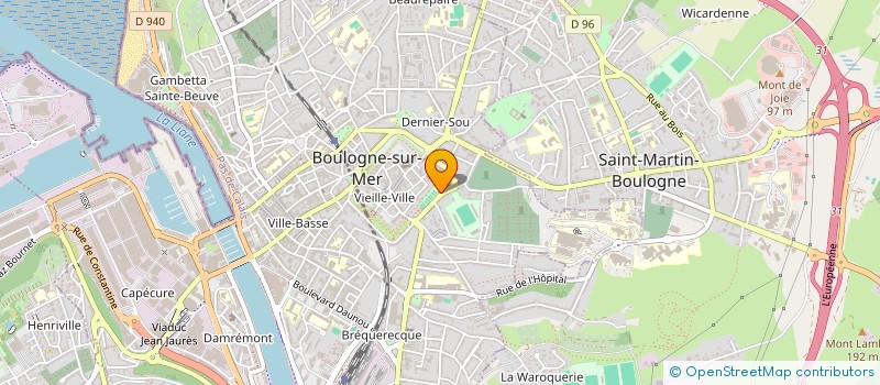 localisation de l'entreprise MADAME MARIE-LAURE MAILLY  BOULOGNE SUR MER