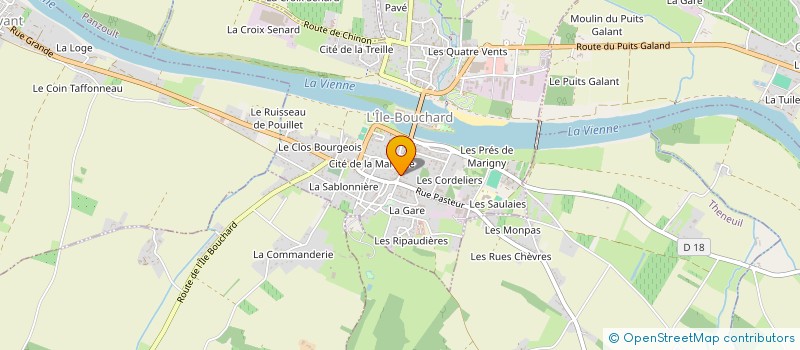 localisation de l'entreprise MADAME MARIE-LAURE MANSART  L'ILE-BOUCHARD