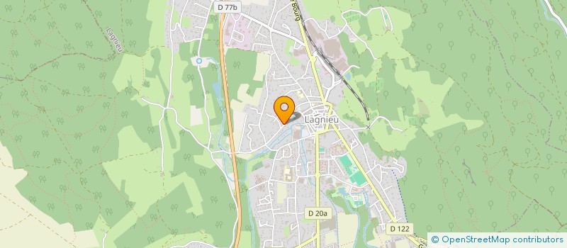 localisation de l'entreprise MADAME MARIE-LAURE MARSIGLIA  LAGNIEU