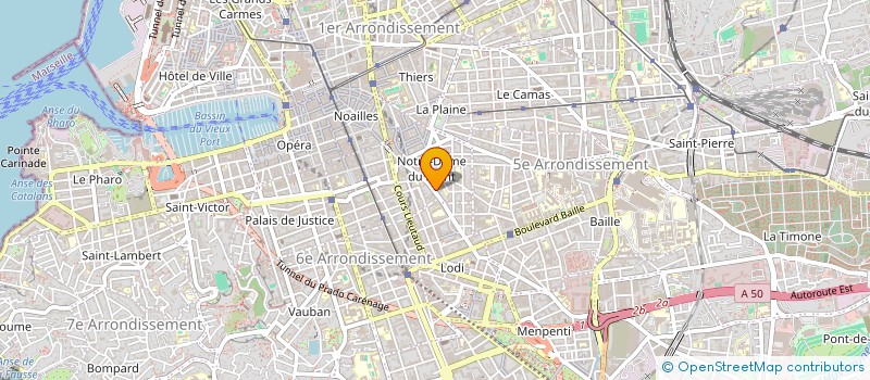localisation de l'entreprise MADAME MARIE-LAURE MARTI à MARSEILLE