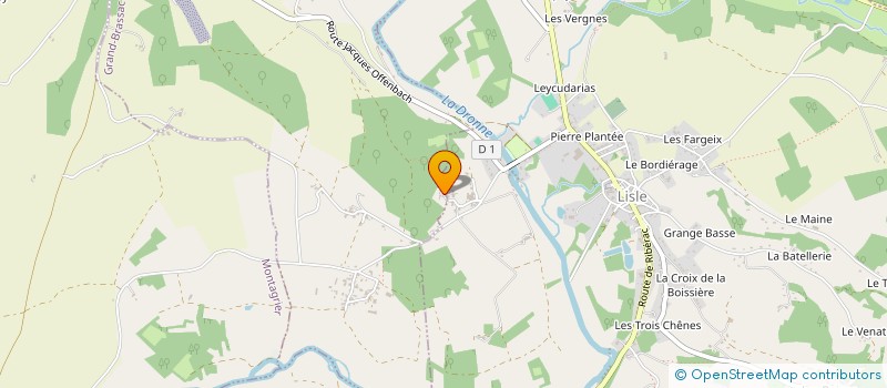 localisation de l'entreprise MADAME MARIE-LAURE MATHIEU  GRAND-BRASSAC