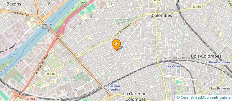 localisation de l'entreprise MADAME MARIE-LAURE MINNAERT  COLOMBES