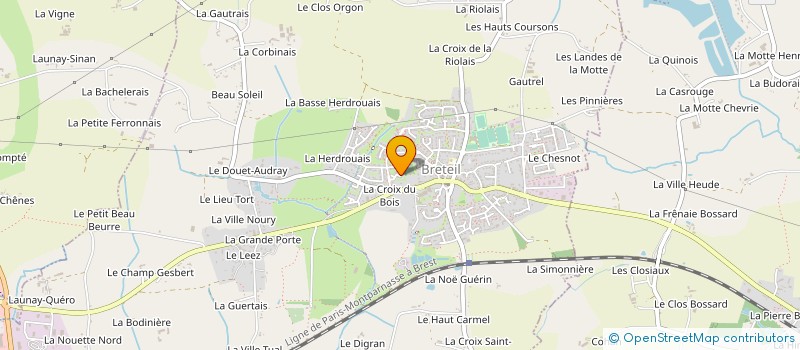 localisation de l'entreprise MADAME MARIE LAURE MOREAU  BRETEIL