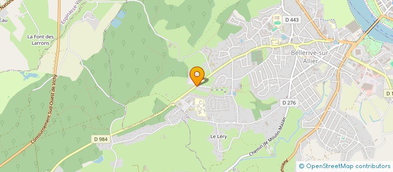 localisation de l'entreprise MADAME MARIE-LAURE MOREL  BELLERIVE-SUR-ALLIER