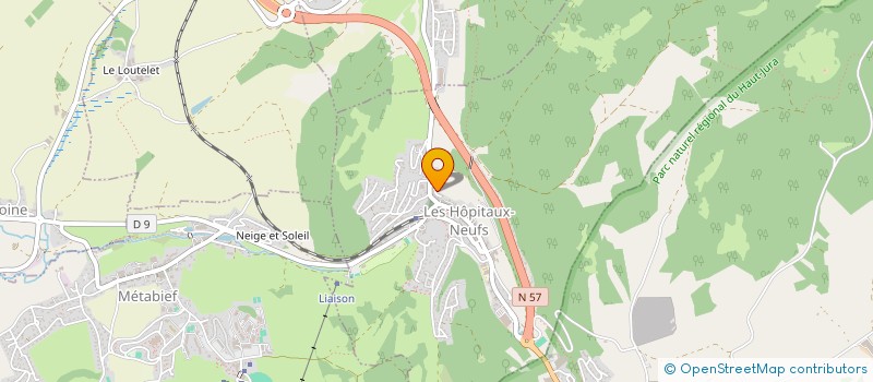 localisation de l'entreprise MADAME MARIE-LAURE MOUTENET  LES HOPITAUX-NEUFS