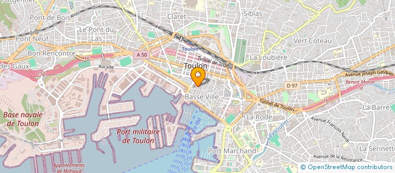 localisation de l'entreprise MADAME MARIE-LAURE MUELLER  TOULON