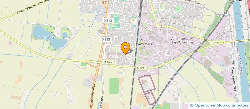 localisation de l'entreprise MADAME MARIE LAURE NOUGIER  PIERRELATTE