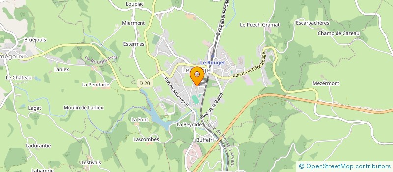 localisation de l'entreprise MADAME MARIE LAURE OLIVO à LE ROUGET-PERS