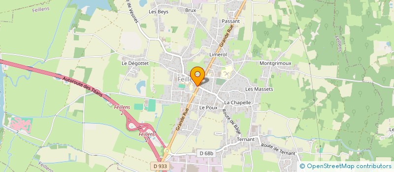 localisation de l'entreprise MADAME MARIE LAURE PAGNON à FEILLENS