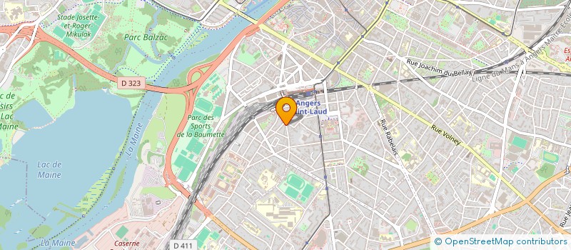 localisation de l'entreprise MADAME MARIE LAURE PAILLET à ANGERS