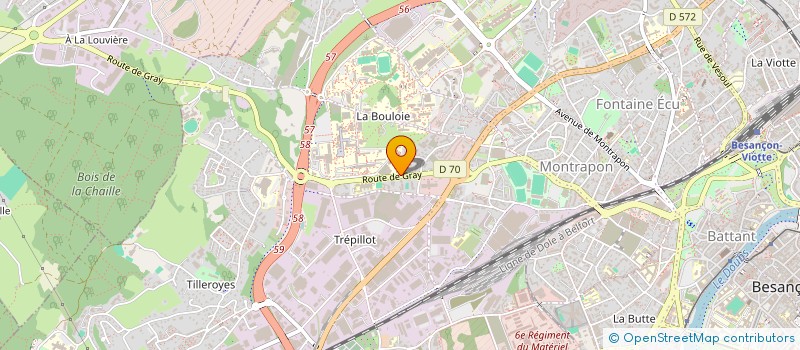 localisation de l'entreprise MADAME MARIE LAURE PEGEOT  BESANCON