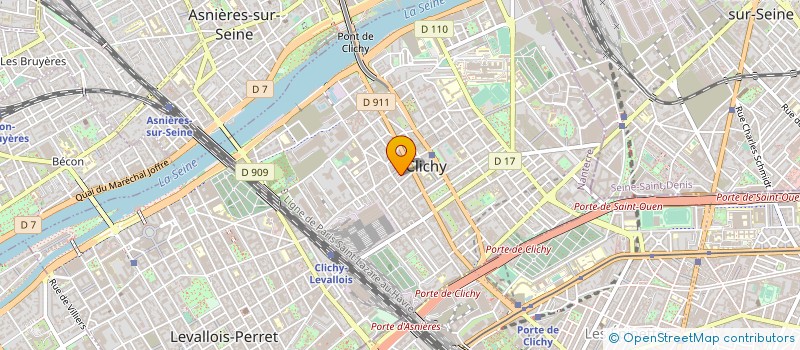 localisation de l'entreprise MADAME MARIE-LAURE PERETTI à CLICHY