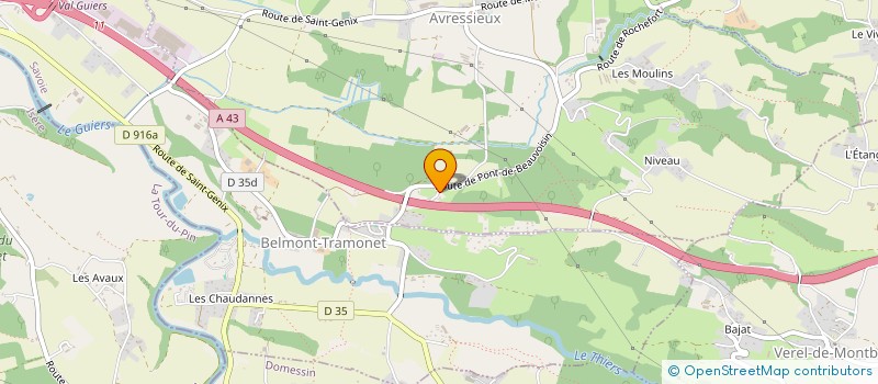 localisation de l'entreprise MADAME MARIE LAURE PETIT  AVRESSIEUX