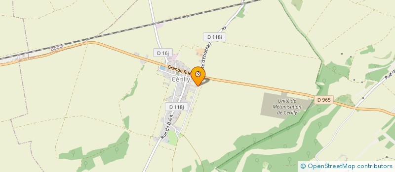 localisation de l'entreprise MADAME MARIE-LAURE PETITJEAN  CERILLY