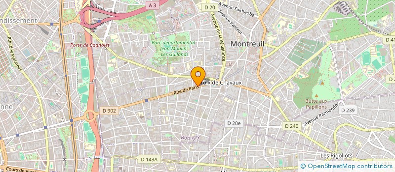 localisation de l'entreprise MADAME MARIE-LAURE PINEAU à MONTREUIL