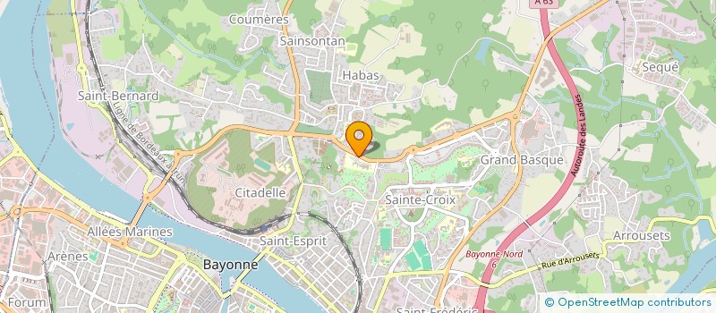 localisation de l'entreprise MADAME MARIE-LAURE POMEY  BAYONNE