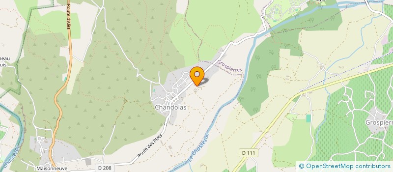 localisation de l'entreprise MADAME MARIE LAURE PRAT  CHANDOLAS