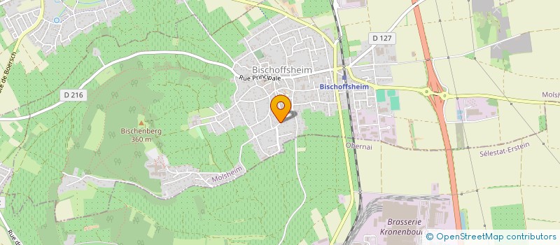 localisation de l'entreprise MADAME MARIE LAURE PREVOT  BISCHOFFSHEIM