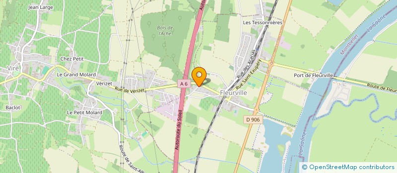 localisation de l'entreprise MADAME MARIE-LAURE RABUEL  FLEURVILLE