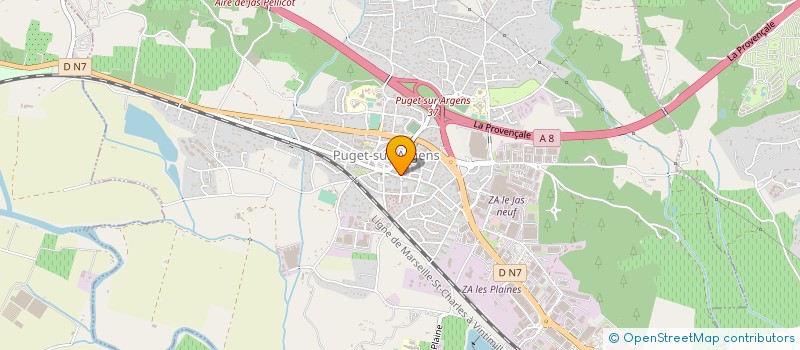 localisation de l'entreprise MADAME MARIE LAURE RENOUS  PUGET-SUR-ARGENS