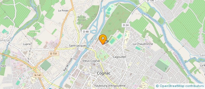 localisation de l'entreprise MADAME MARIE-LAURE RICHARDEAU à COGNAC