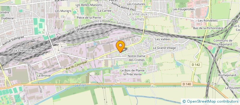 localisation de l'entreprise MADAME MARIE LAURE RIVERAULT  LA VILLE-AUX-DAMES