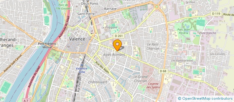 localisation de l'entreprise MADAME MARIE-LAURE RODET à VALENCE