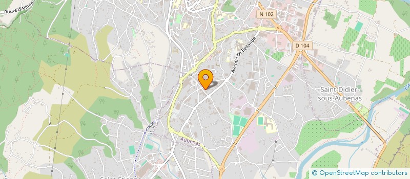 localisation de l'entreprise MADAME MARIE-LAURE ROUSSET à AUBENAS
