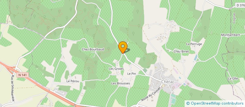 localisation de l'entreprise MADAME MARIE LAURE SAINT MARTIN  CHERAC