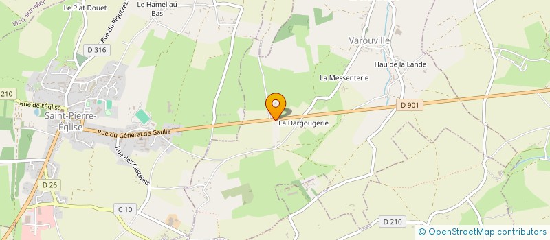 localisation de l'entreprise MADAME MARIE-LAURE SALLEY  SAINT-PIERRE-EGLISE