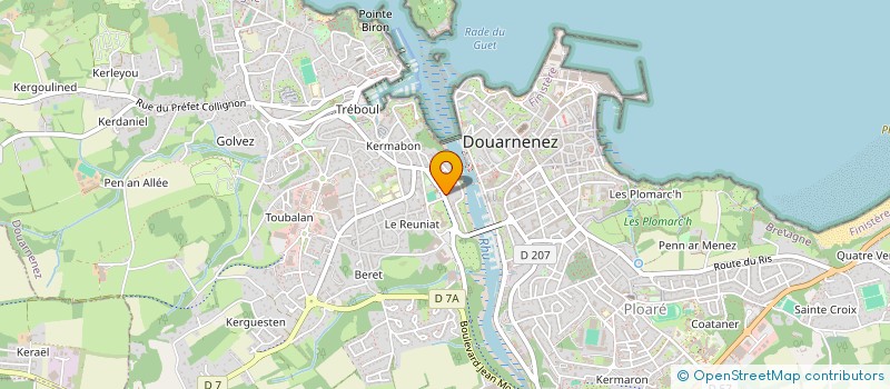 localisation de l'entreprise MADAME MARIE LAURE SAMOUR  DOUARNENEZ