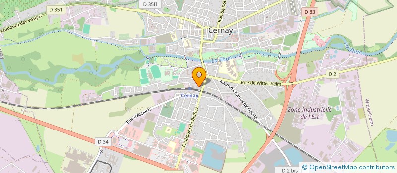 localisation de l'entreprise MADAME MARIE-LAURE SPEITEL  CERNAY