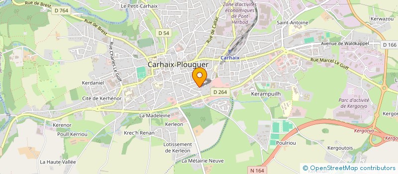 localisation de l'entreprise MADAME MARIE-LAURE THOMAS à CARHAIX-PLOUGUER