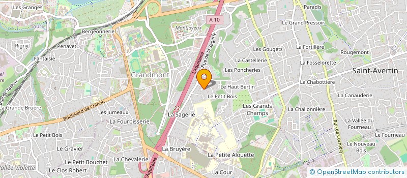 localisation de l'entreprise MADAME MARIE-LAURE VASSELLE  SAINT-AVERTIN