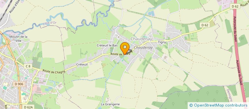 localisation de l'entreprise MADAME MARIE LAURE VERNUSSE  CHAUDENAY