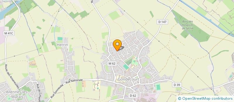 localisation de l'entreprise MADAME MARIE LAURE VIGROUX  GONDECOURT