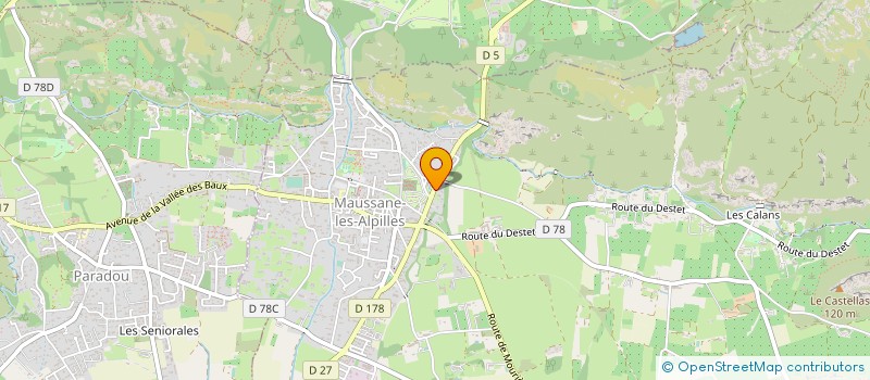 localisation de l'entreprise MADAME MARIE-LAURE VINCENTI  LES BAUX-DE-PROVENCE