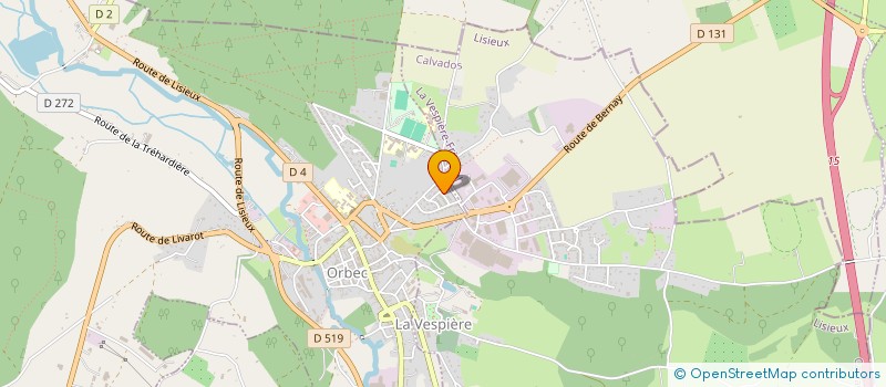 localisation de l'entreprise MADAME MARIE LAURE WILLIE  ORBEC