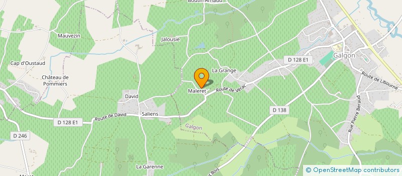 localisation de l'entreprise MADAME MARIE LAURE WINTERSTEIN  GALGON