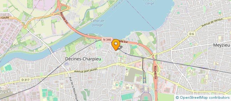 localisation de l'entreprise MADAME MARIE-LAURE ZANI  DECINES-CHARPIEU