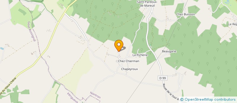 localisation de l'entreprise MADAME MARIE-LAURENCE BOURINET  MAREUIL EN PERIGORD