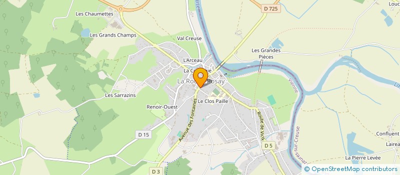 localisation de l'entreprise MADAME MARIE LAURENCE DESTRESSE  LA ROCHE-POSAY