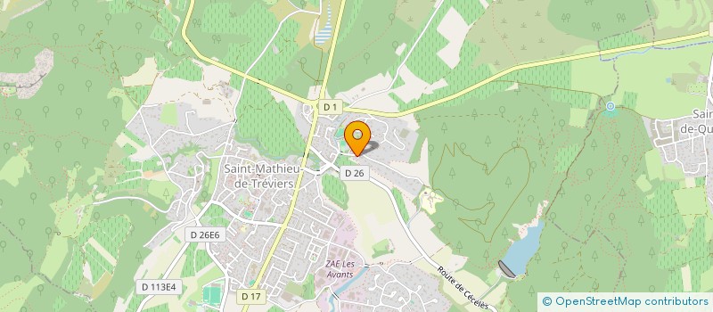 localisation de l'entreprise MADAME MARIE-LAURENCE GALLICIAN  SAINT-MATHIEU-DE-TREVIERS