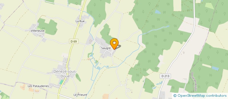 localisation de l'entreprise MADAME MARIE LAURENCE GERAUD  DENEZE-SOUS-DOUE