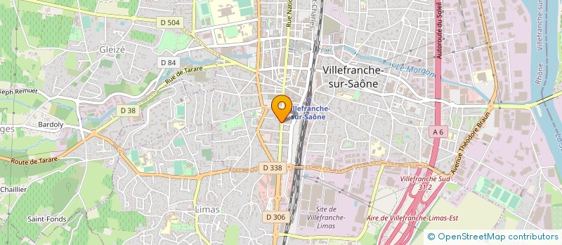 localisation de l'entreprise MADAME MARIE LAURENCE GIBIER  VILLEFRANCHE-SUR-SAONE